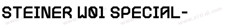 Steiner W01 Special字体转换